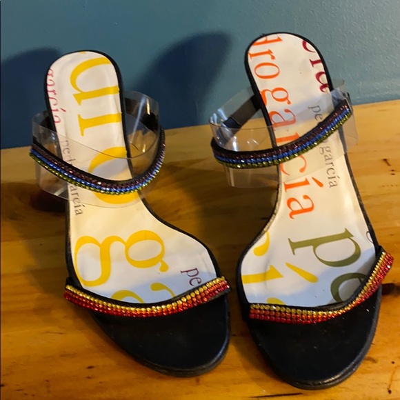 Vintage Pedro Garcia wedge heel ladies size 40 - Picture 4 of 8